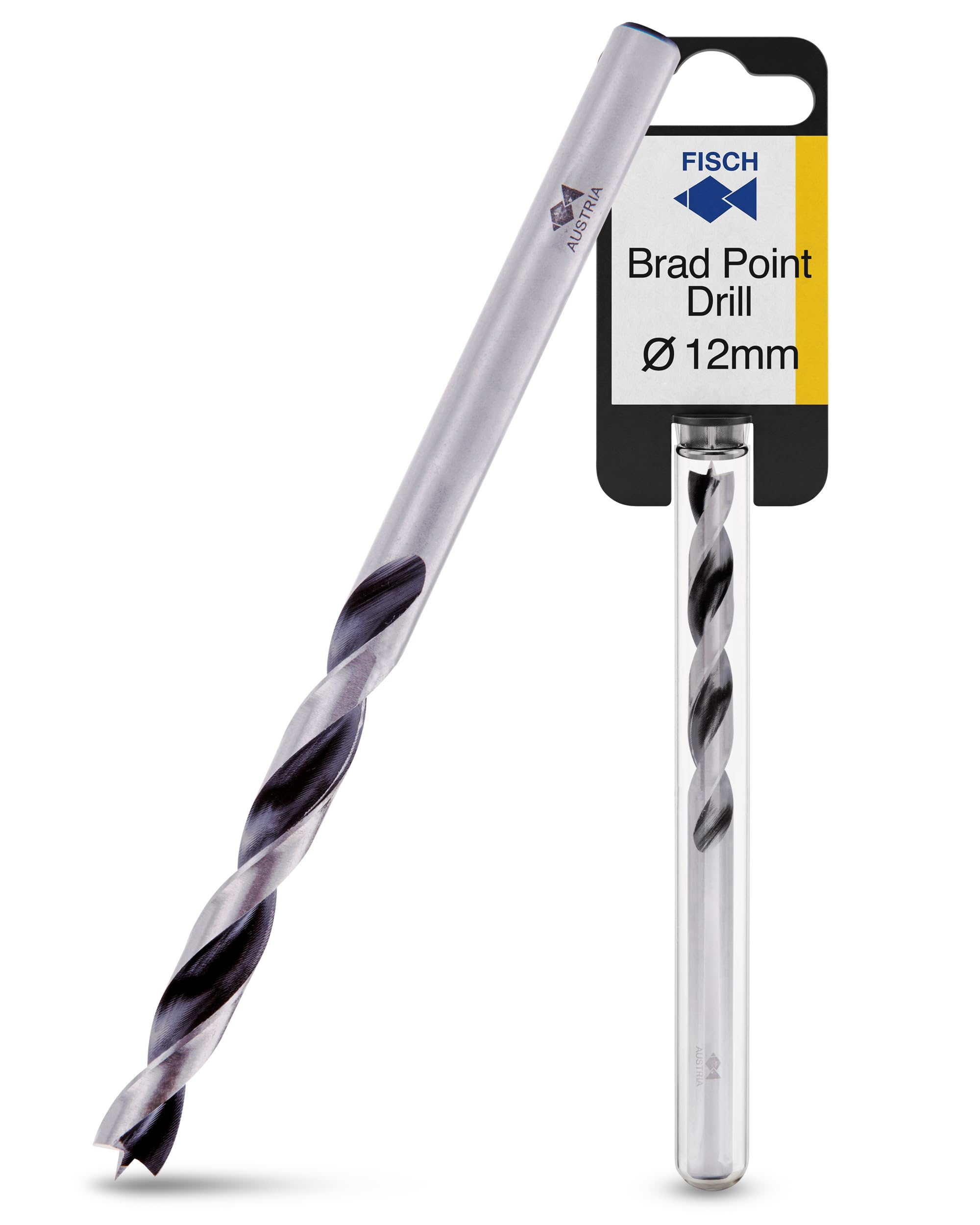 Fisch Premium Brad Point Drill Bit, High-Accuracy Woodworking Bits